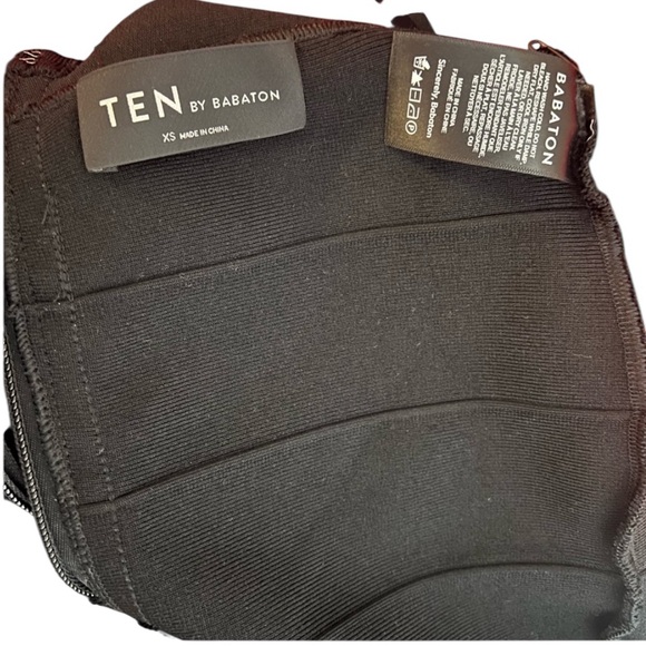 βππππβπππππππ πππ ππ πππππππ bodycon black stretch fit midi skirt - Picture 4 of 5